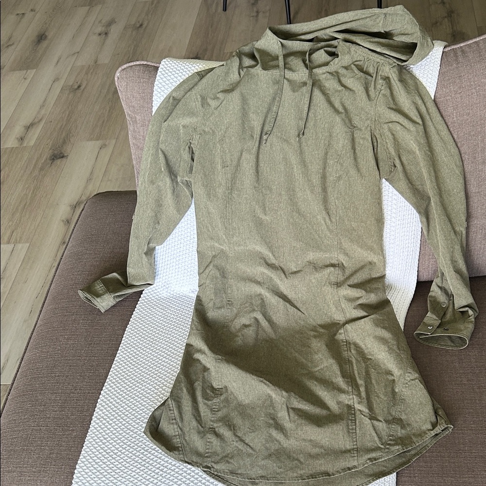 Duluth Trading Co Olive Green Dress